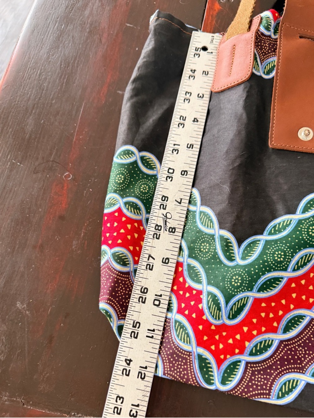 Lulea NWOT Made in Kenya
Leather Globally inspired
Foldable Tote boho/hobo vibes - Picture 8 of 8